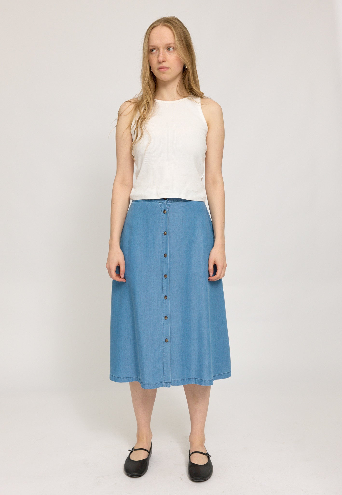 Tencel Midi Skirt