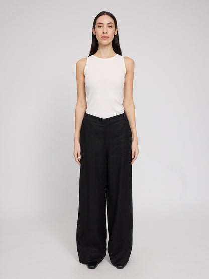 Wide Leg Linen Pants