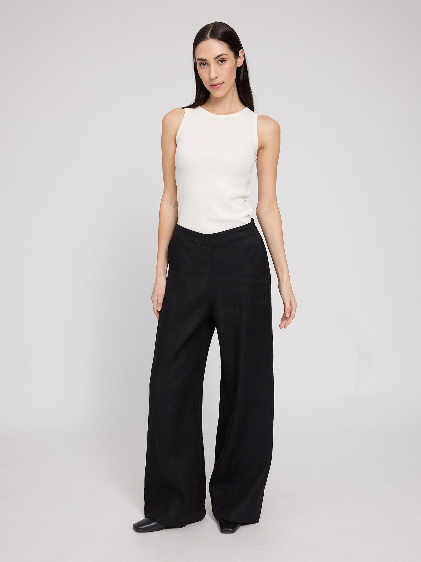 Wide Leg Linen Pants
