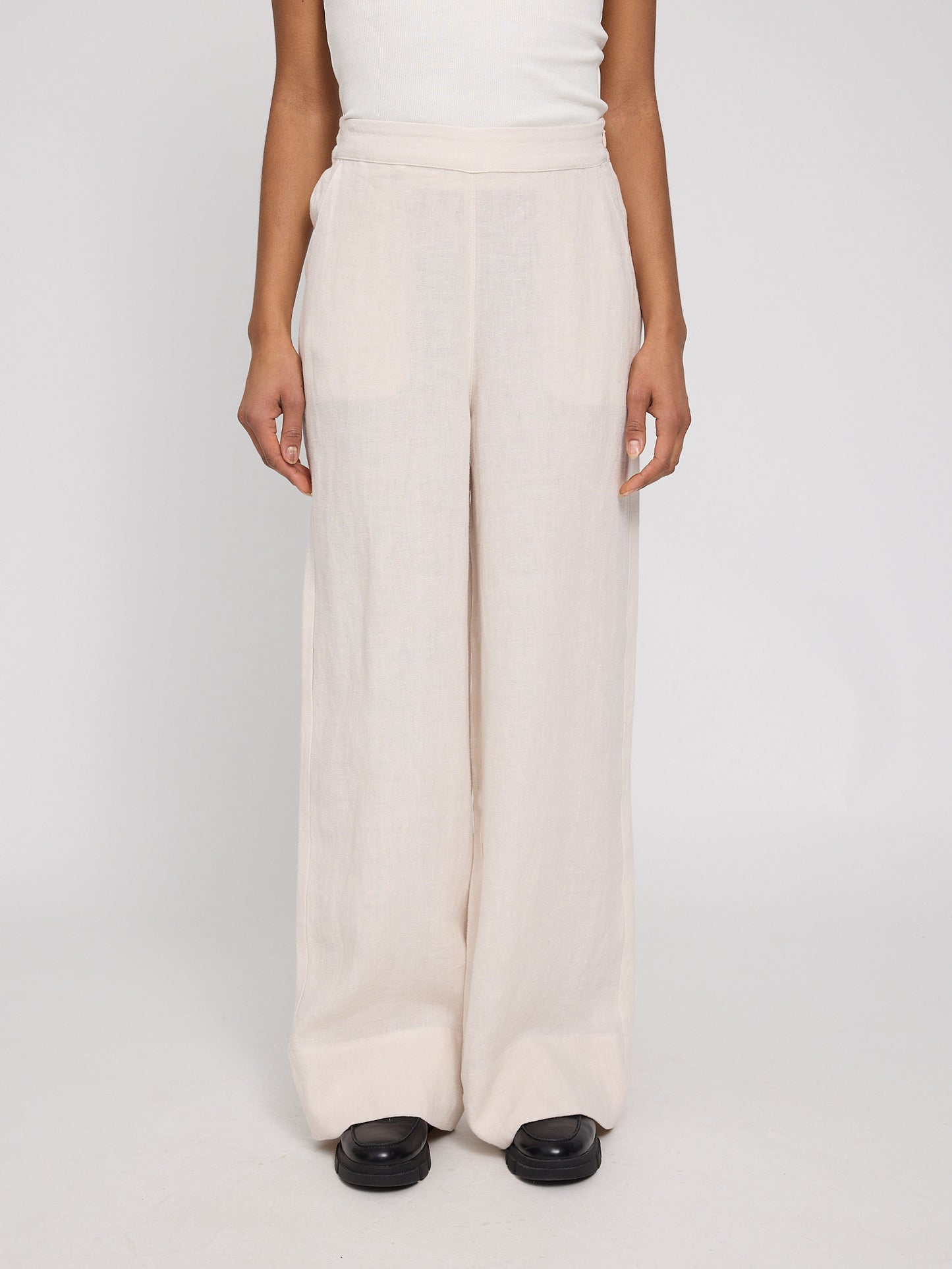Wide Leg Linen Pants