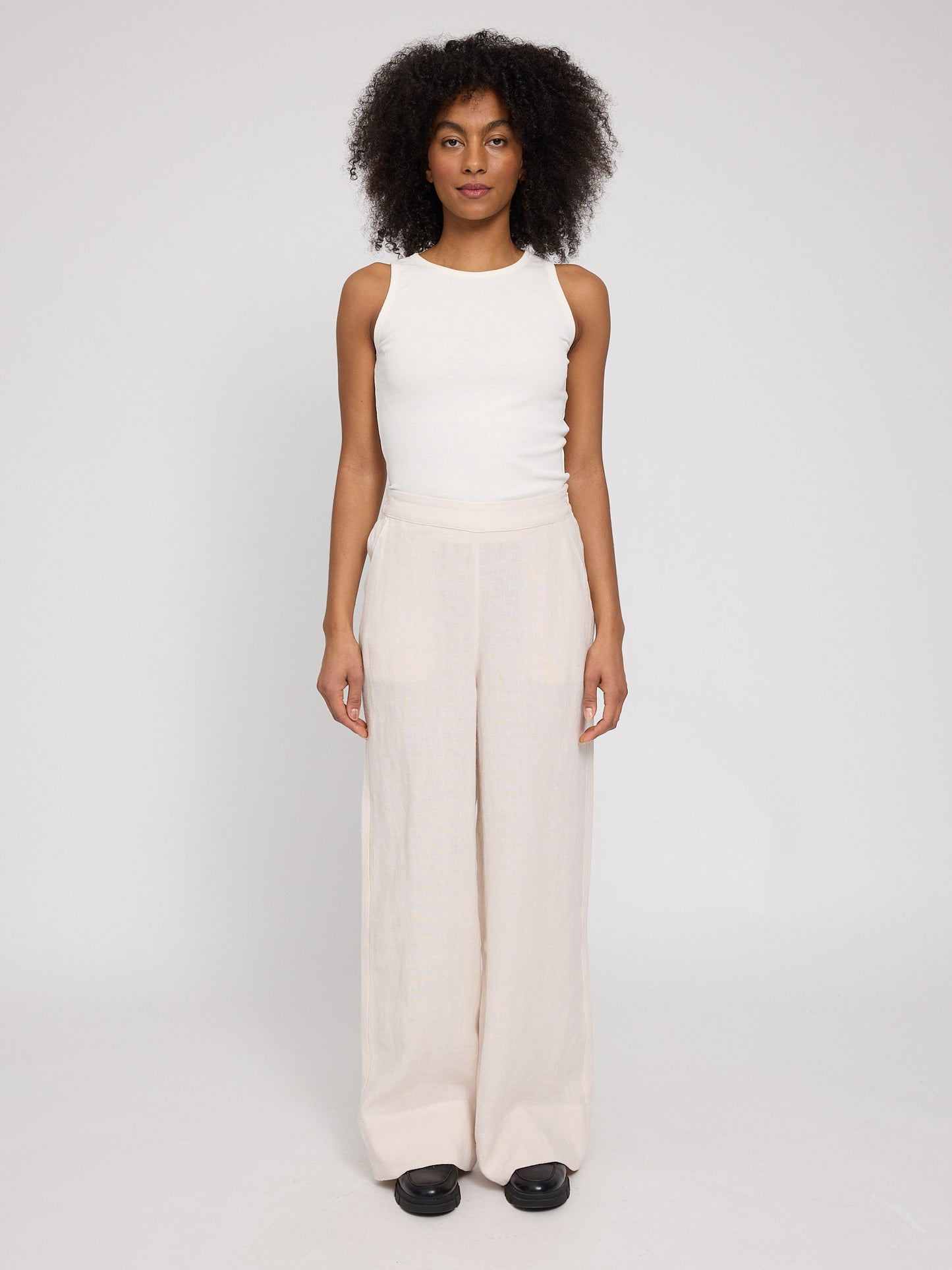 Wide Leg Linen Pants