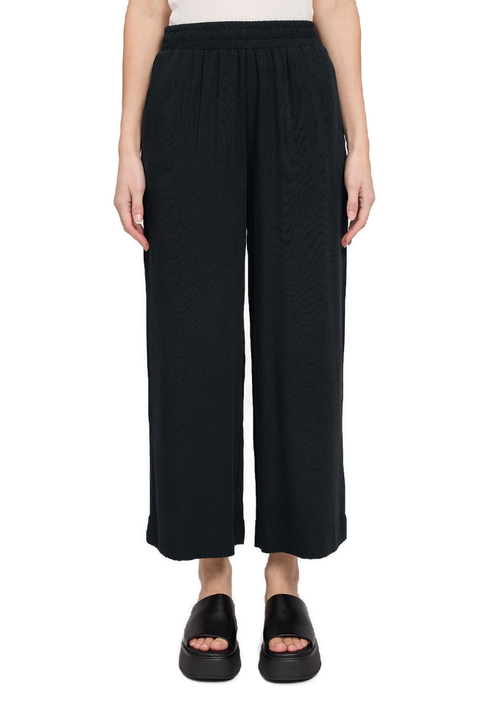 Wide Leg Viscose Pants
