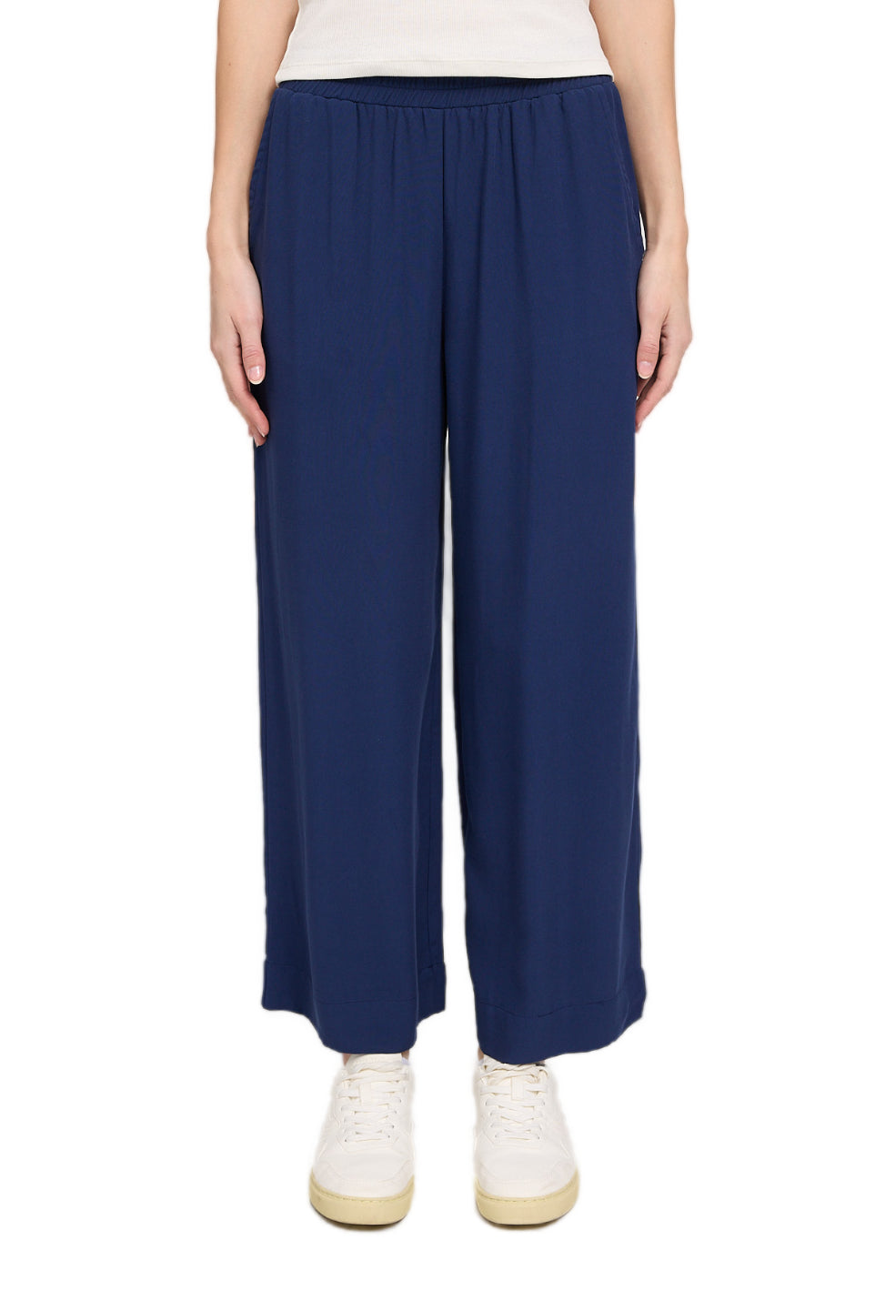 Wide Leg Viscose Pants