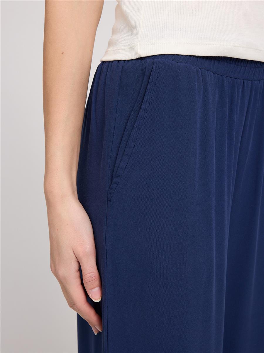 Wide Leg Viscose Pants