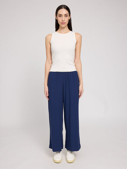 Wide Leg Viscose Pants