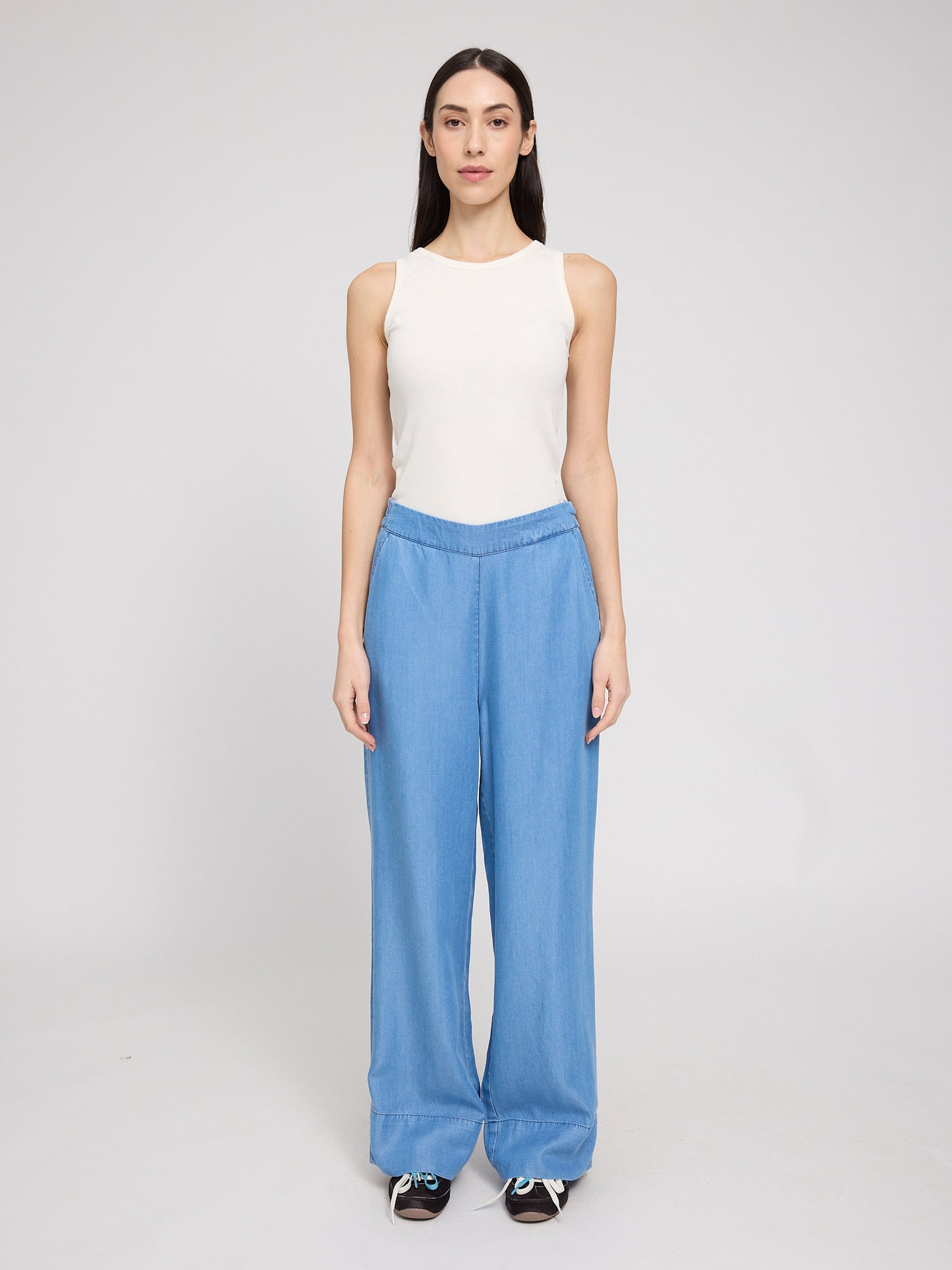 Wide Leg Tencel Pants
