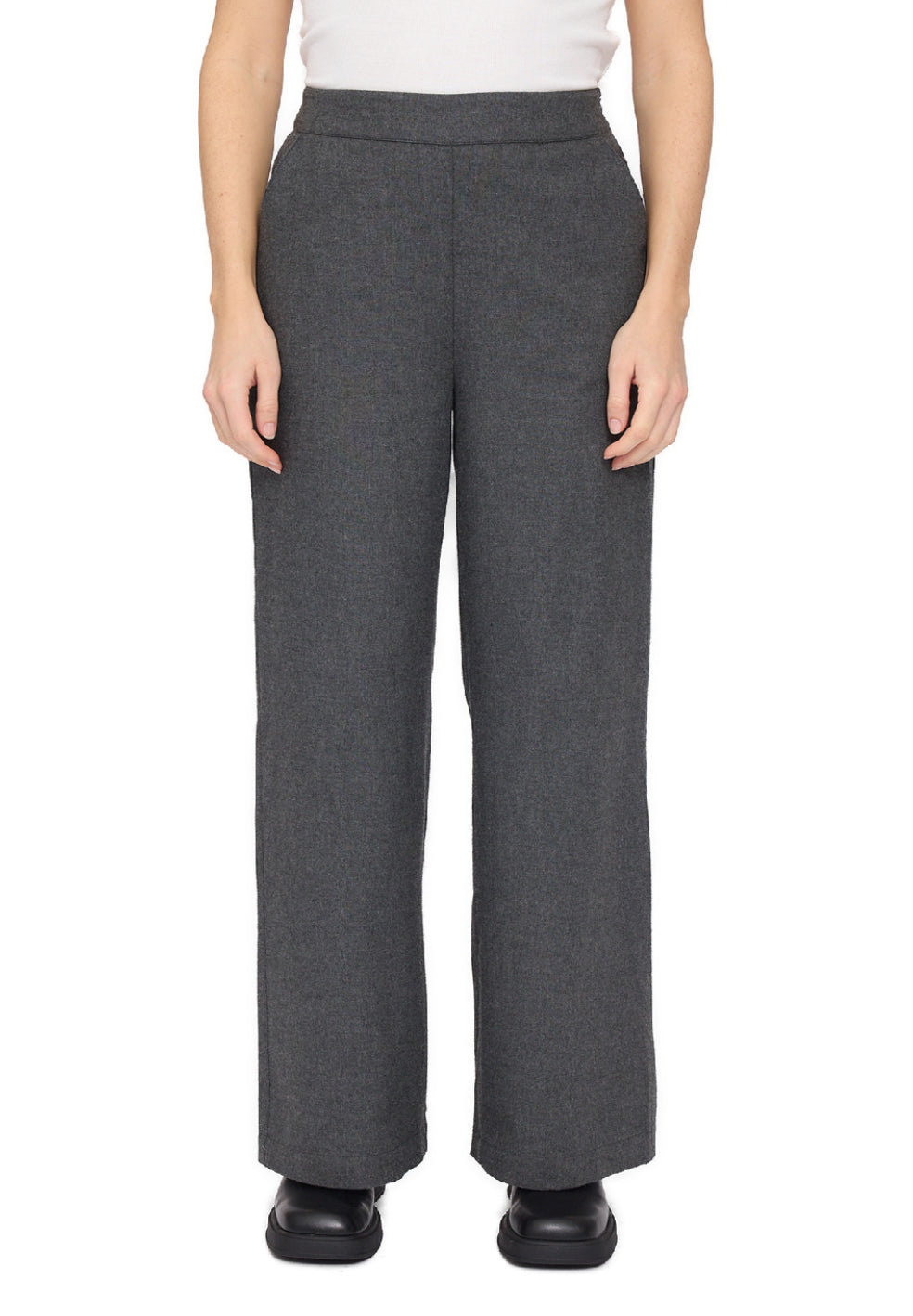 Wide Leg Flannel Pants