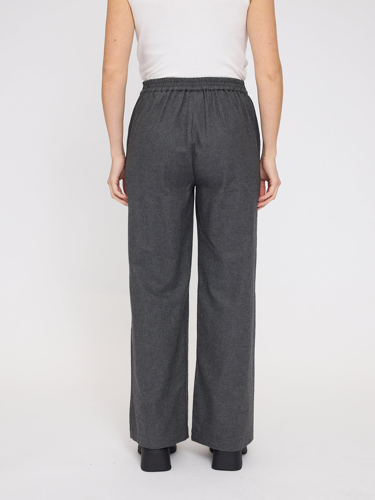 Wide Leg Flannel Pants