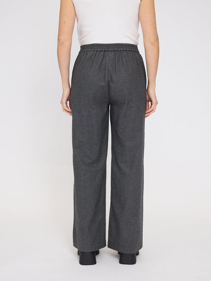 Wide Leg Flannel Pants