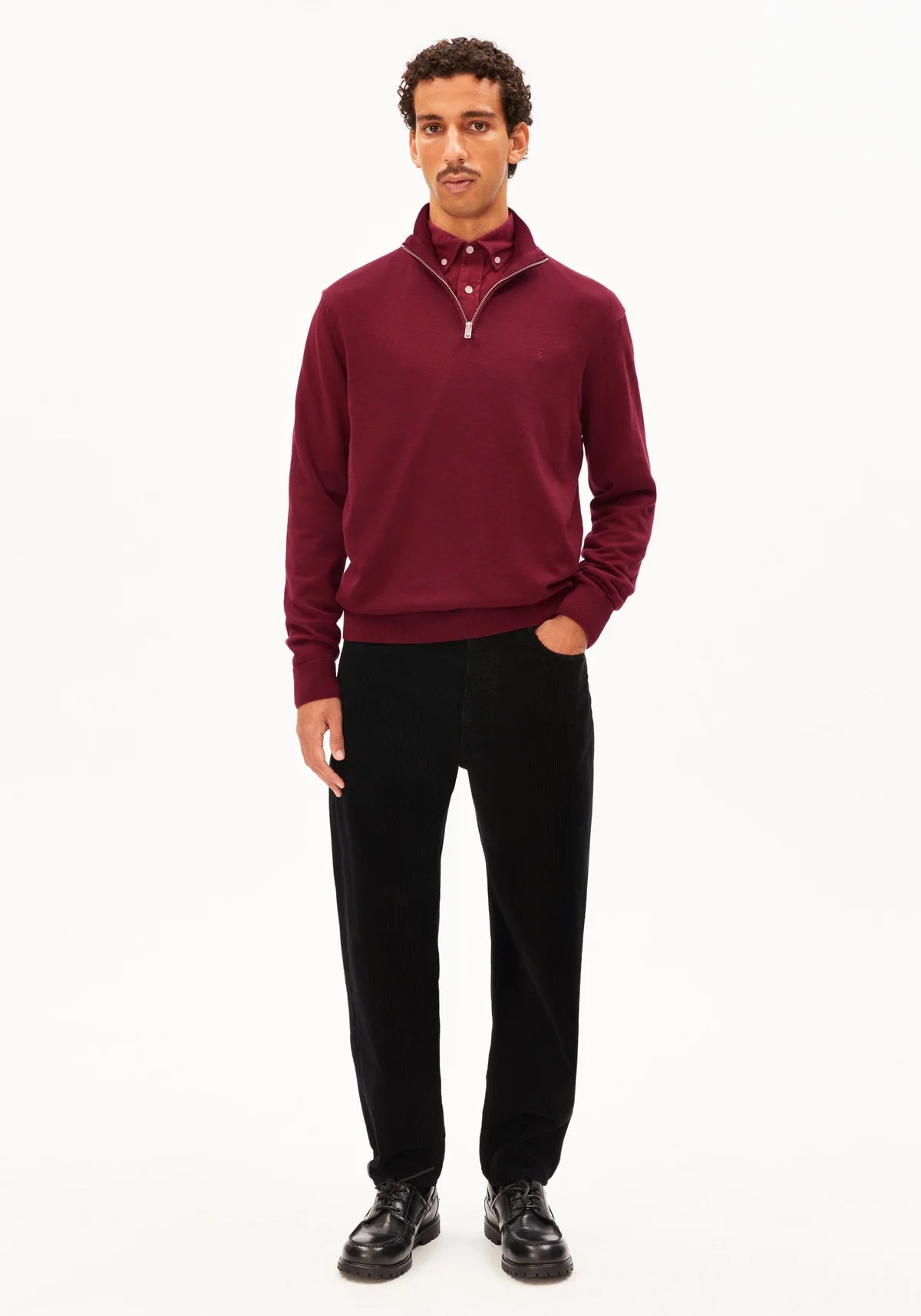 Faabes Half Zip Knit Sweater