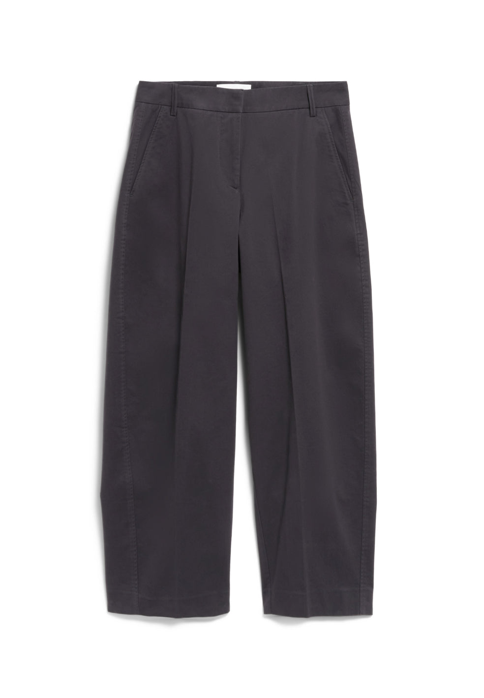 Barrel Leg Twill Pant