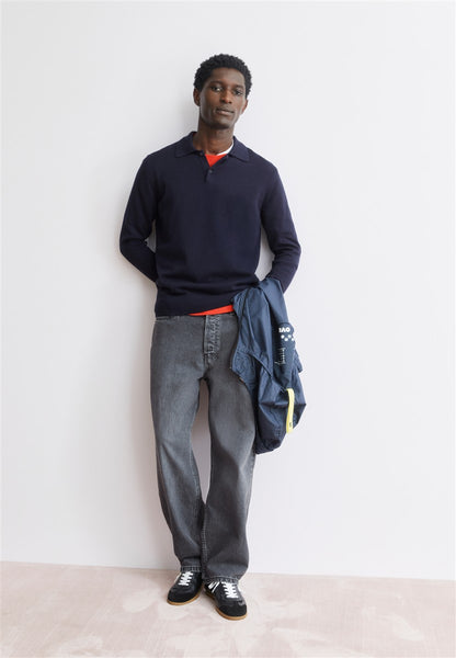Longsleeve Knit Poloshirt