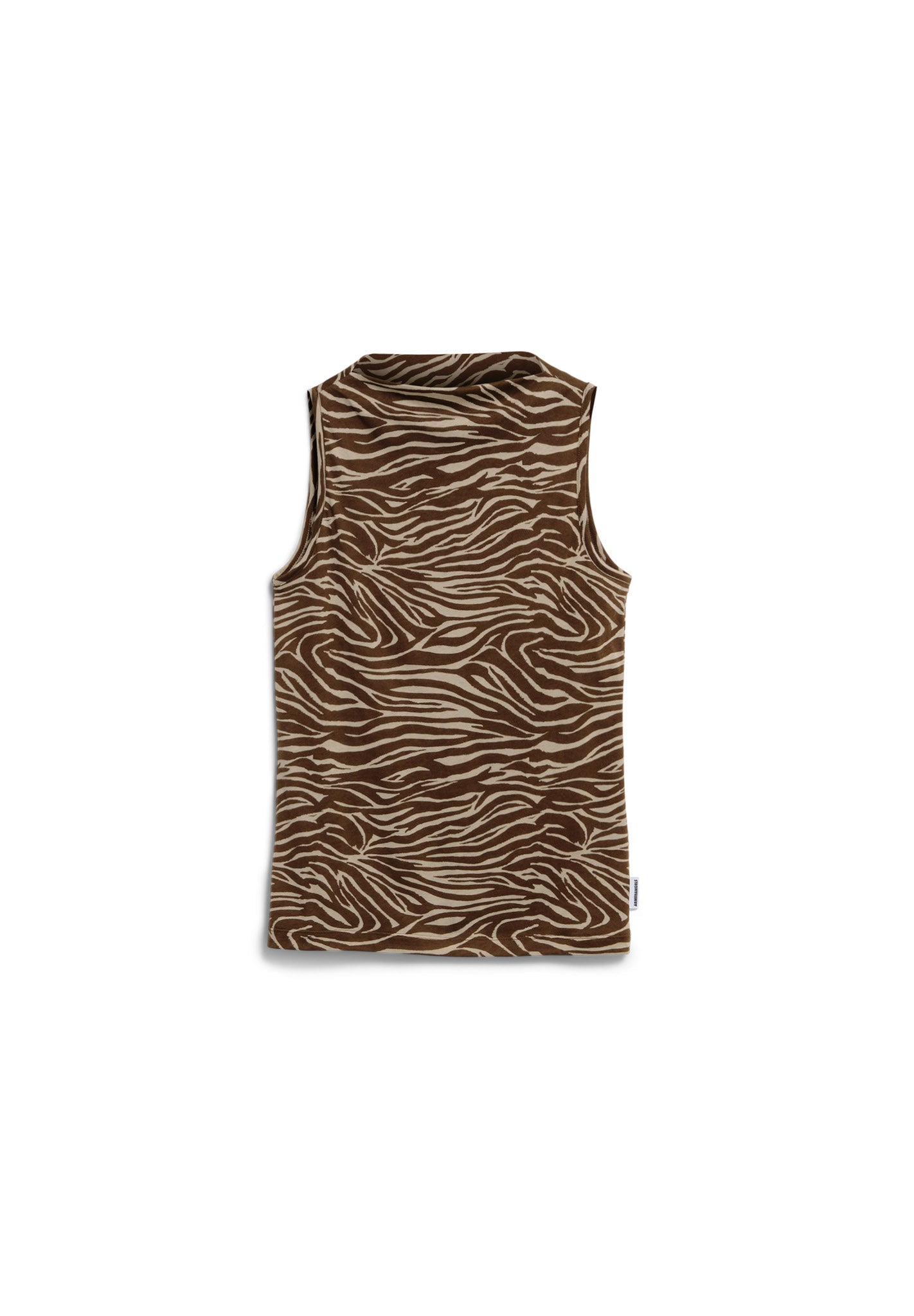 Zebra Print Boat Neck Top