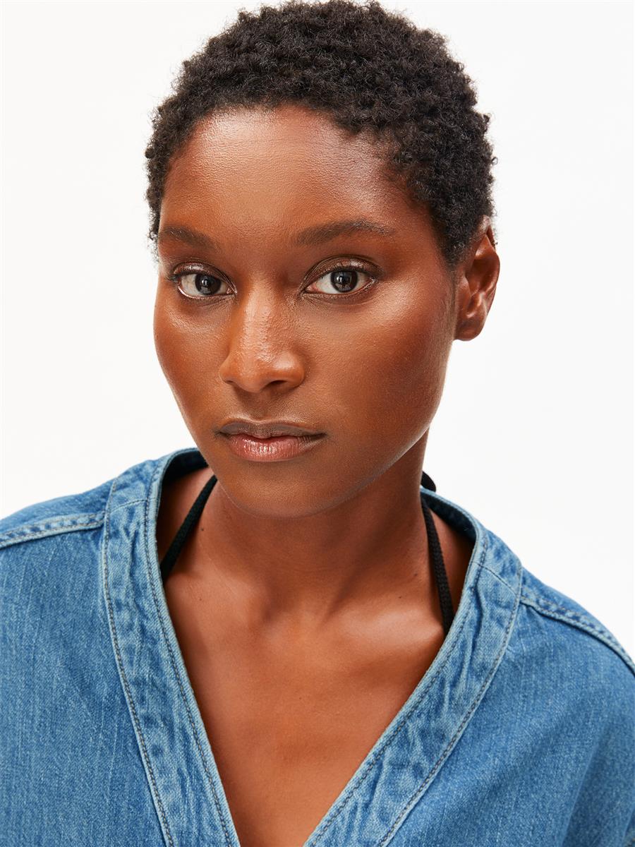 Linen Blend Denim Jacket