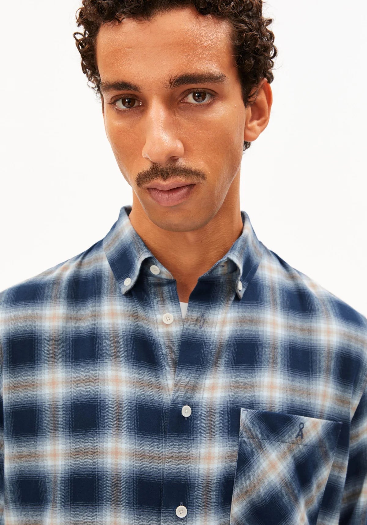 Cotton Check Longsleeve Shirt