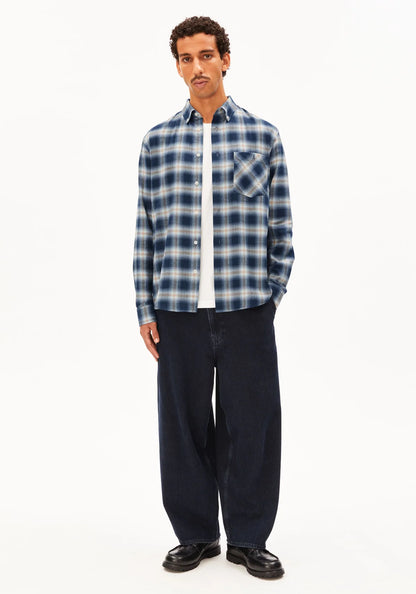 Cotton Check Longsleeve Shirt