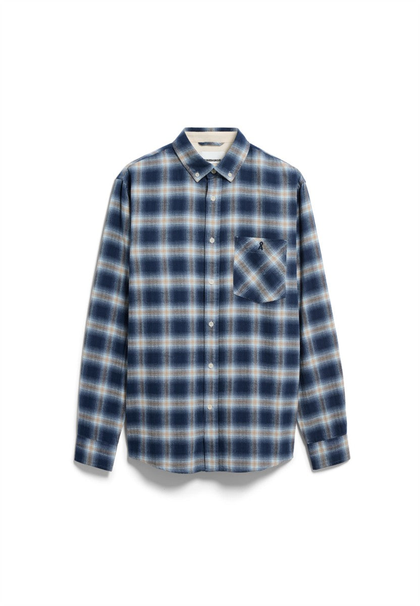 Cotton Check Longsleeve Shirt
