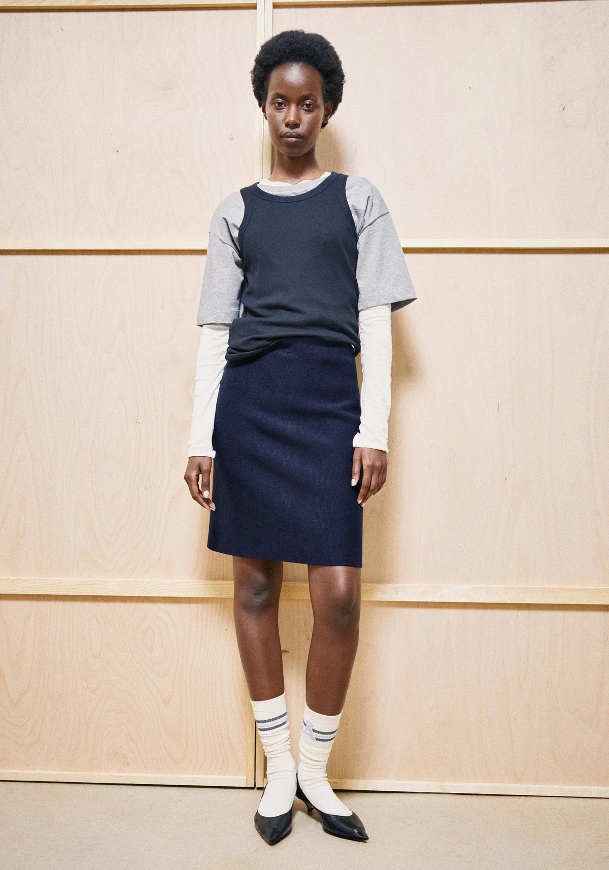 Compact Knit Skirt