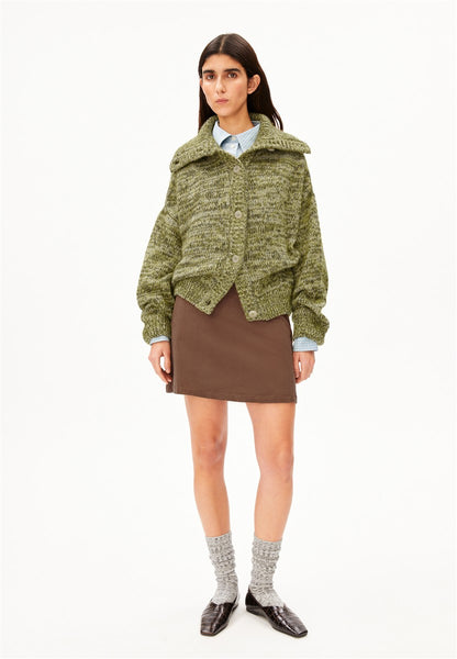 Mouliné Brushed Knit Cardigan
