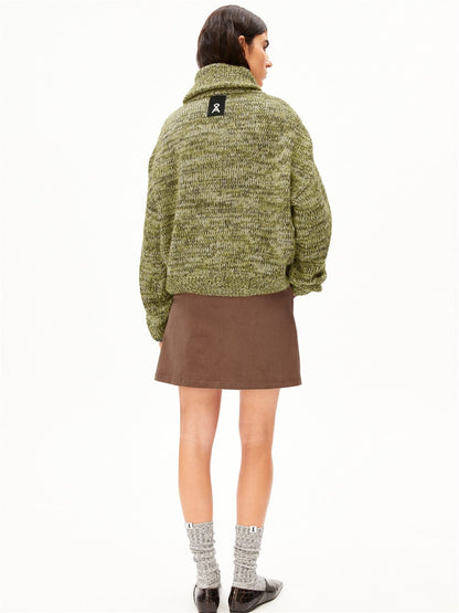 Mouliné Brushed Knit Cardigan