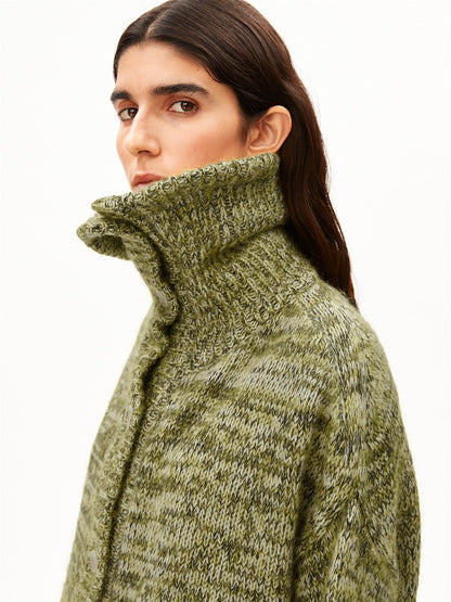 Mouliné Brushed Knit Cardigan