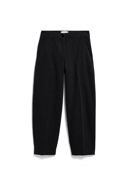 Herringbone Barrel Leg Pant