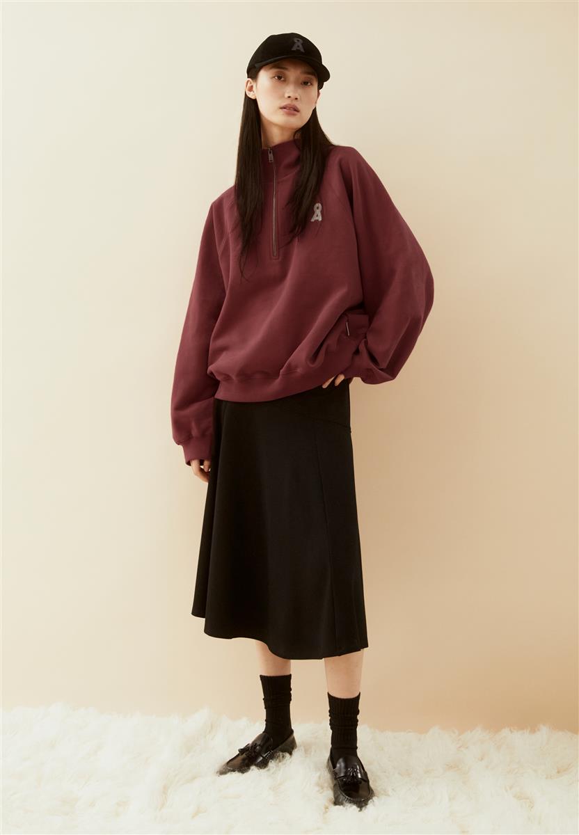 Punto Flared Midi Skirt