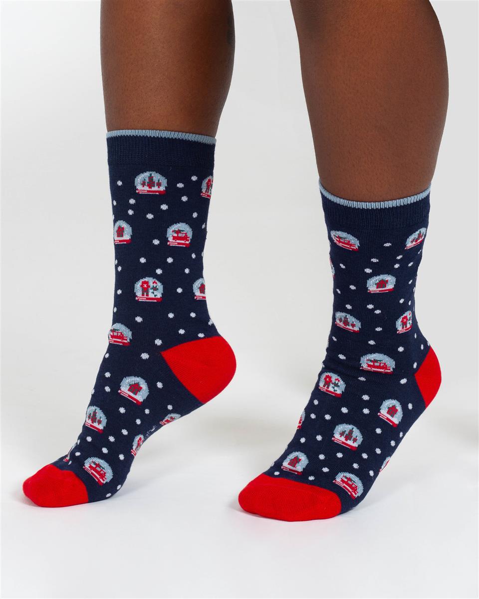 Christmas Snowglobe Socks