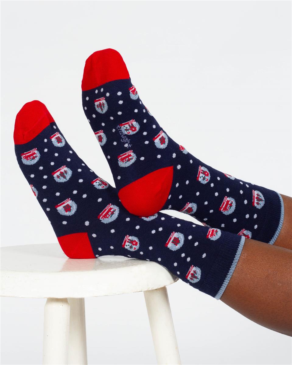 Christmas Snowglobe Socks
