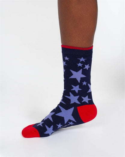 Christmas Candy Cane And Star Gift Box of 4 Socks