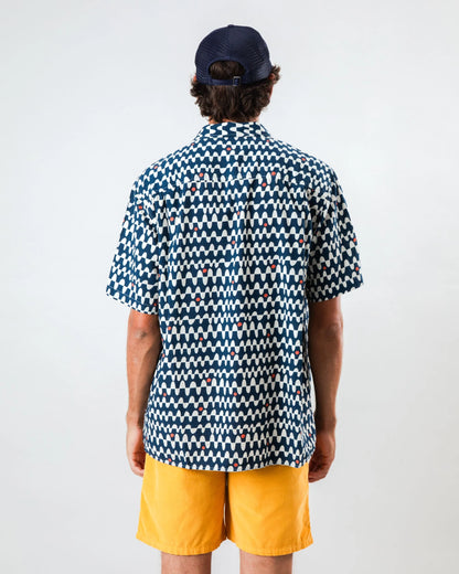 Sunset Aloha Shirt Navy