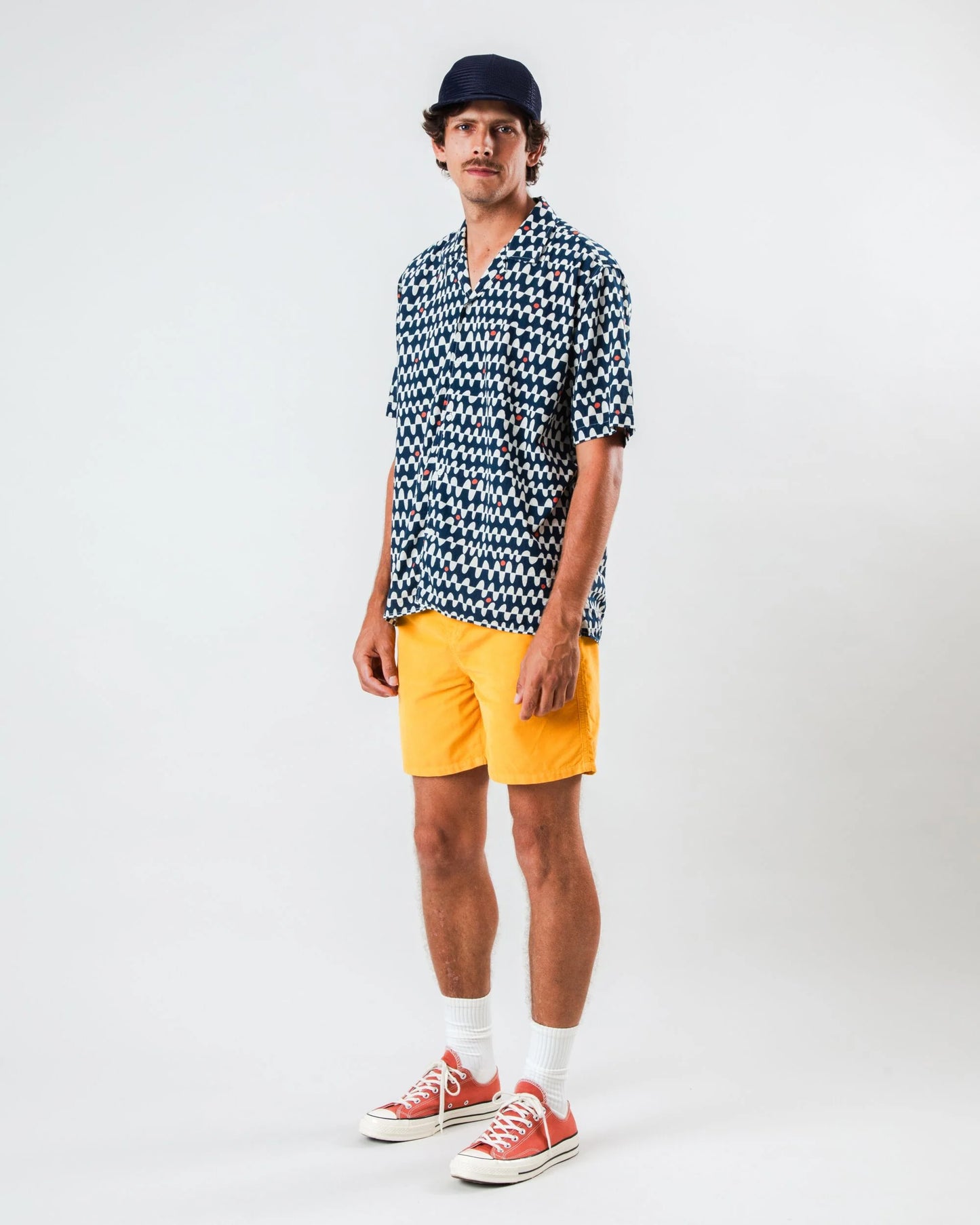 Sunset Aloha Shirt Navy
