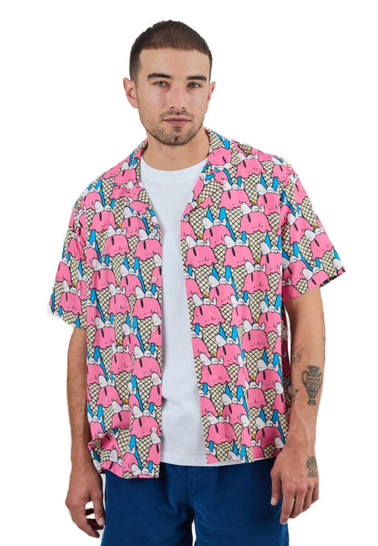 Peanuts Gelato Aloha Shirt Blue