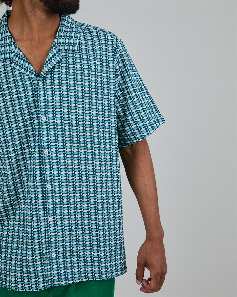 Sardinas Aloha Shirt Blue