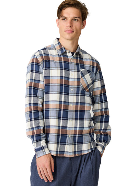 Organic Cotton Multi Checked Flannel Shirt