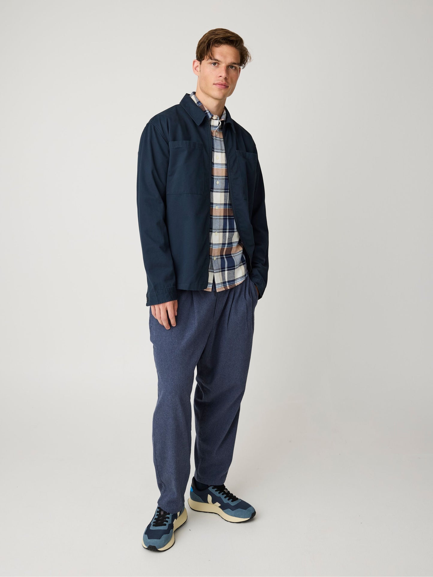 Organic Cotton Multi Checked Flannel Shirt