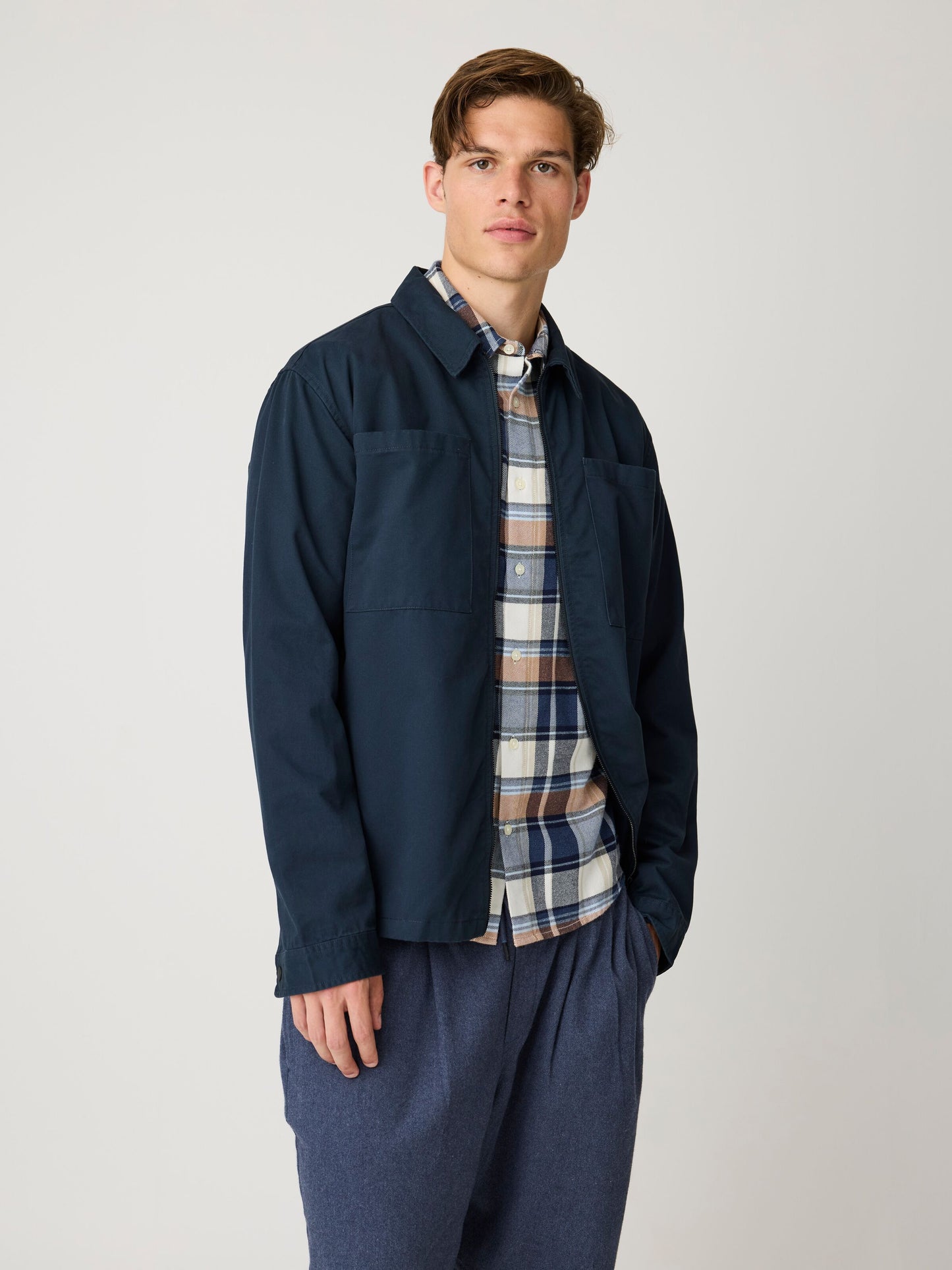 Organic Cotton Multi Checked Flannel Shirt