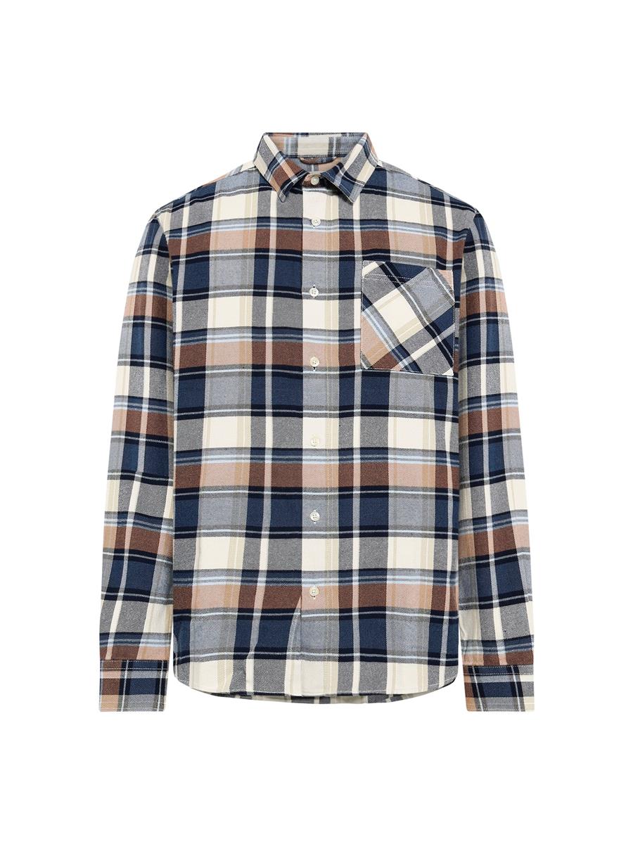 Organic Cotton Multi Checked Flannel Shirt