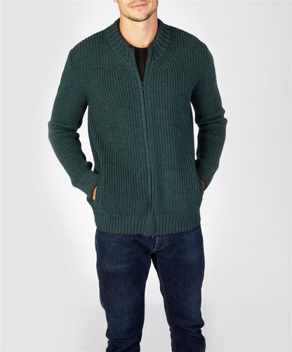 Rockbrook Zipped Ribbed Cardigan