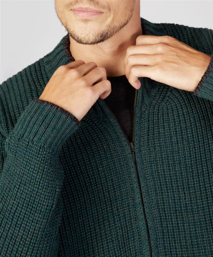 Rockbrook Zipped Ribbed Cardigan