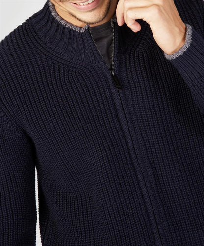 Rockbrook Zipped Ribbed Cardigan
