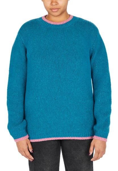 Ladies Knitted Slaney Crew Neck Pullover