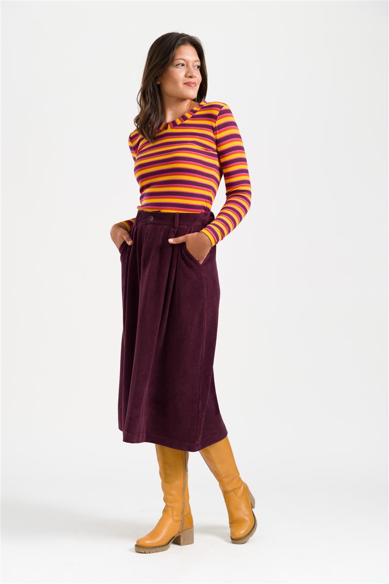 Isla Skirt Rib Velour