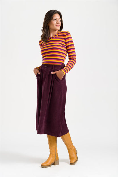 Isla Skirt Rib Velour