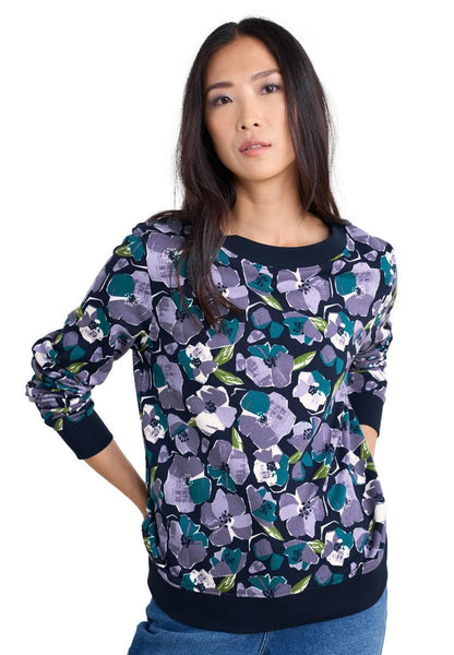 Bright Wave Sweatshirt Paper Hellebores