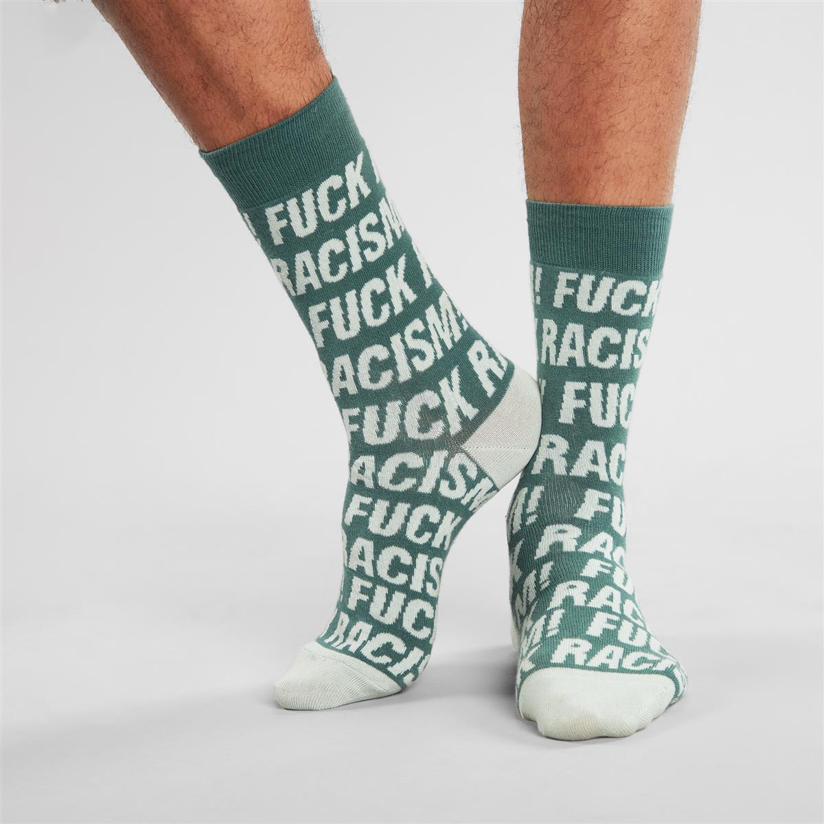 Socks Sigtuna Fuck Racism Pattern