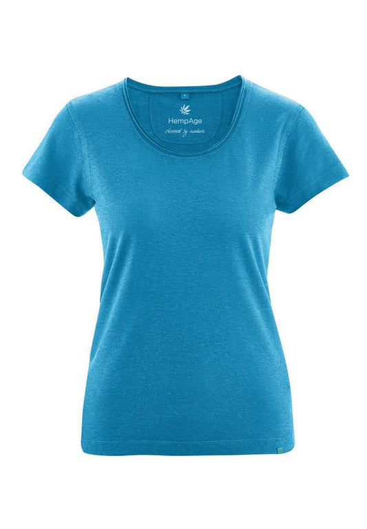 T-Shirt With Rolling Collar