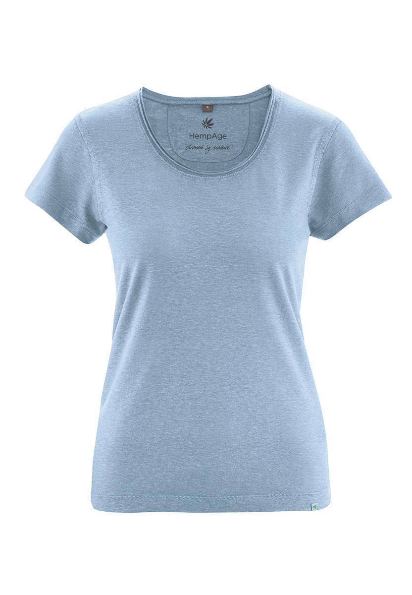 T-Shirt With Rolling Collar
