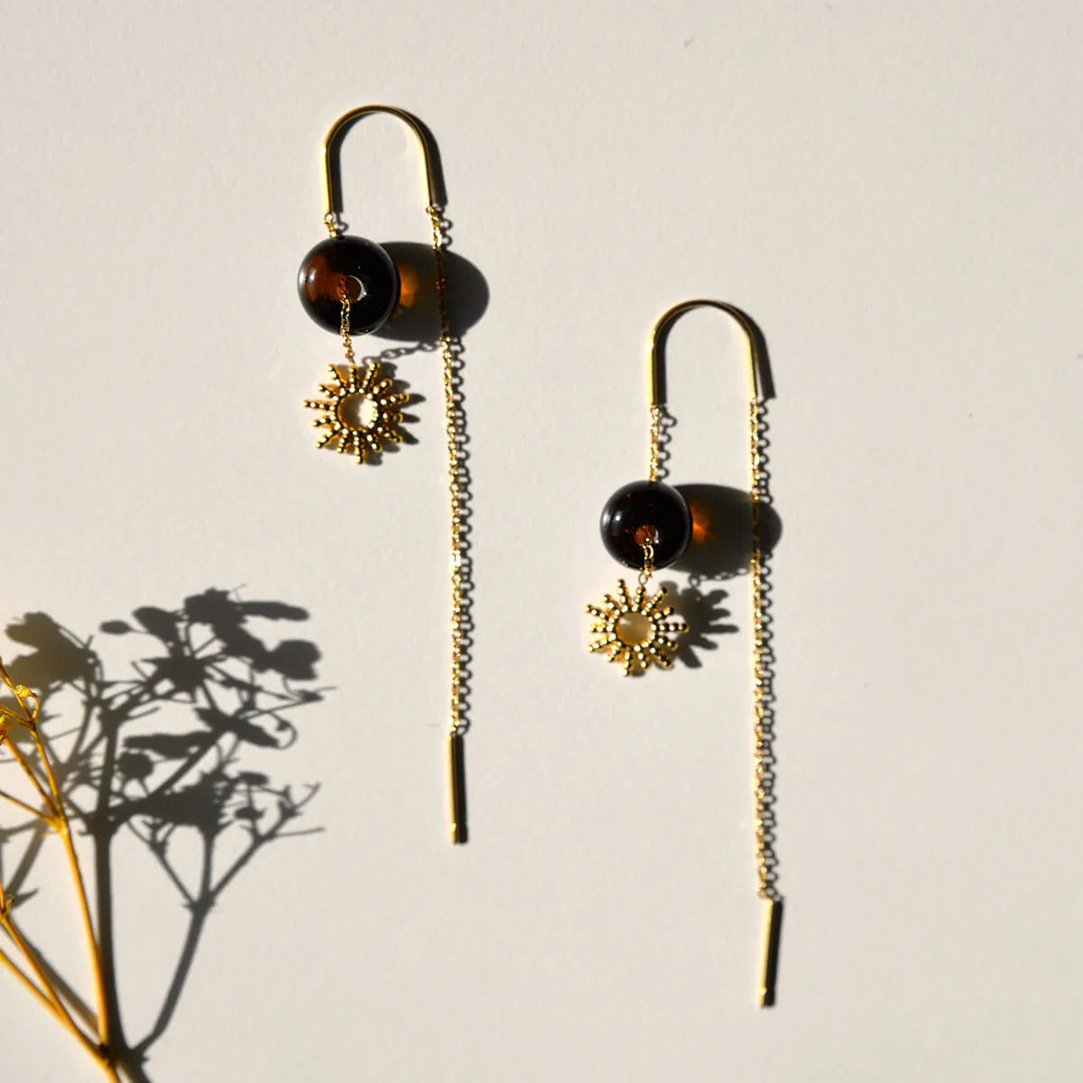 Earring Gold Sun
