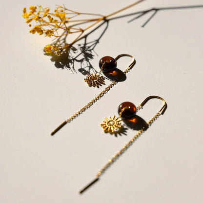 Earring Gold Sun